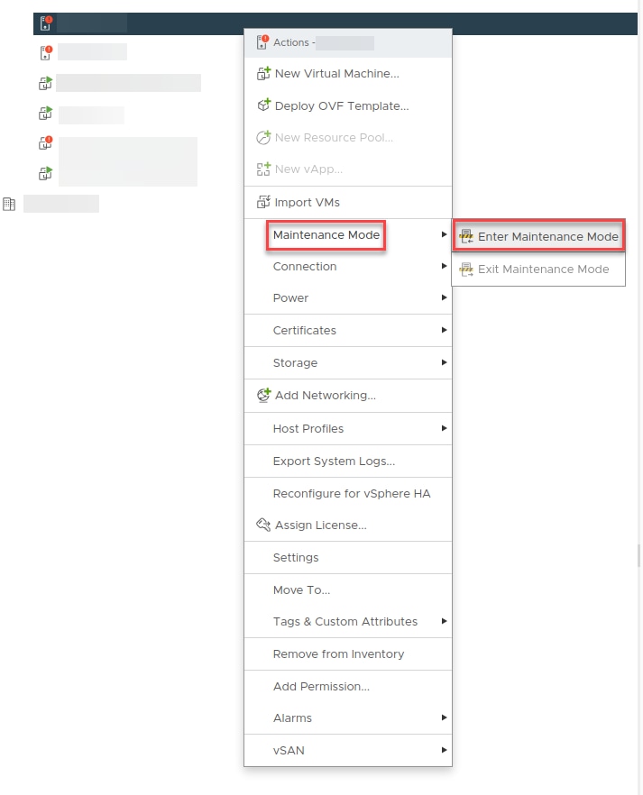 maintenance mode GUI