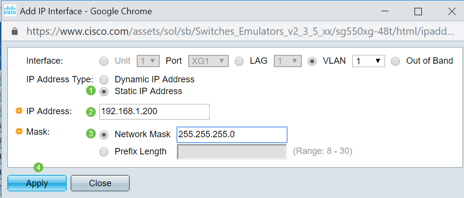 set static ip gateway