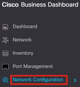 Navigate to Network Configuration.