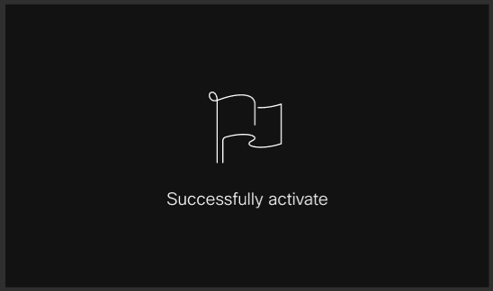 You will see a notification once the activation process is completed successfully.