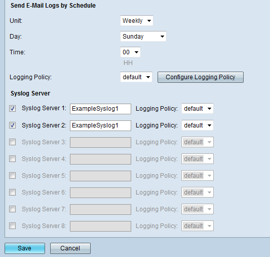 Remote Logging Configuration on RV220W and RV120W Cisco