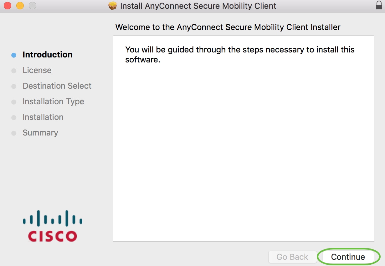 Cisco anyconnect mac os