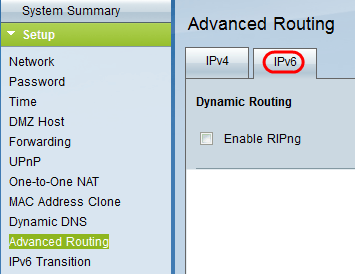 sabio estrecho picnic Enrutamiento avanzado: Configuración de routing dinámico IPv6 en RV082 -  Cisco