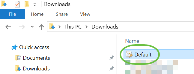Once the Certificate has been downloaded to your PC, locate the file, and double click it.