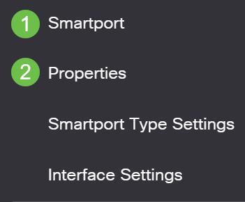 Choose Smartport > Properties.