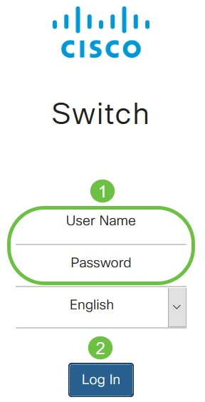 Log into the web User Interface (UI) of the switch. 