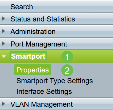 Choose Smartport > Properties.
