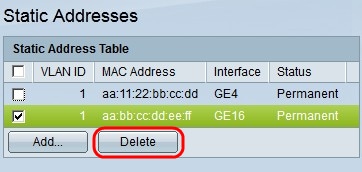 how to set static mac address learning in cisco