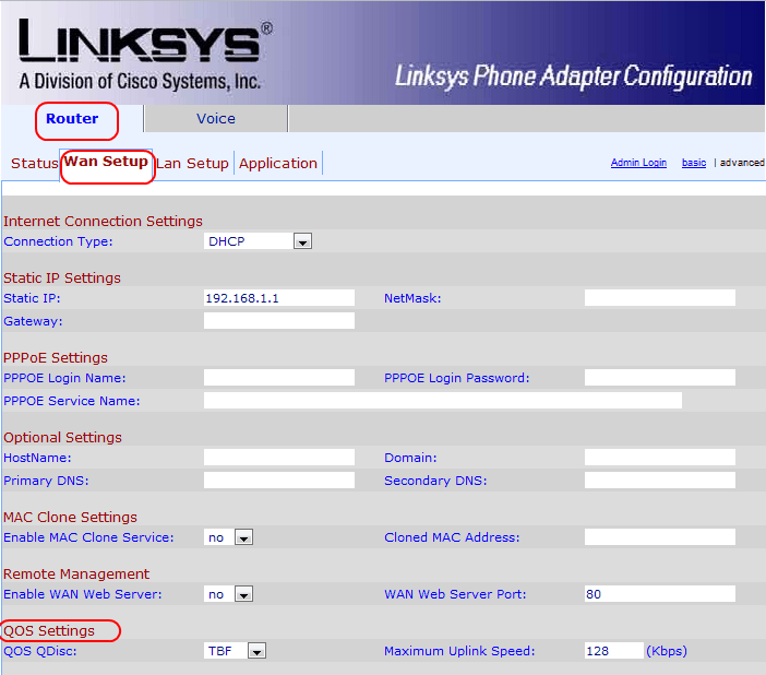 Configure Quality of Service (QoS) On SPA2102 Phone Adapter Cisco