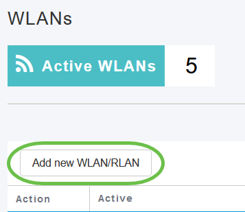 Click on Add new WLAN/RLAN. 