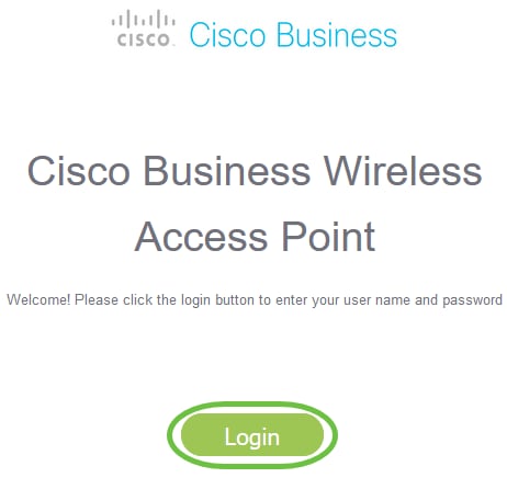Login to the web UI of the CBW AP. 