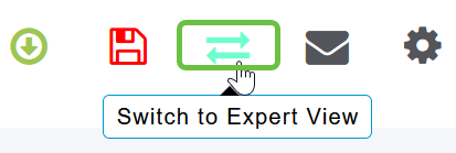 Switch to Expert View by clicking the green bi-directional arrow. 