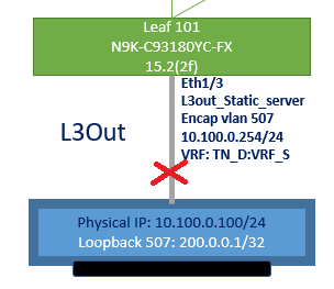 L3out Interface Down