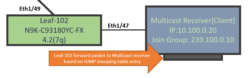 Cisco ACI - traffic flow from leaf to multicast receiver