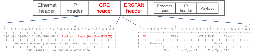 ERSPAN Type II or III - Packet View