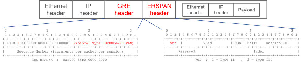 ERSPAN Type II or III - Packet View