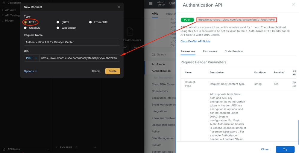 Creating a New Request in Bruno