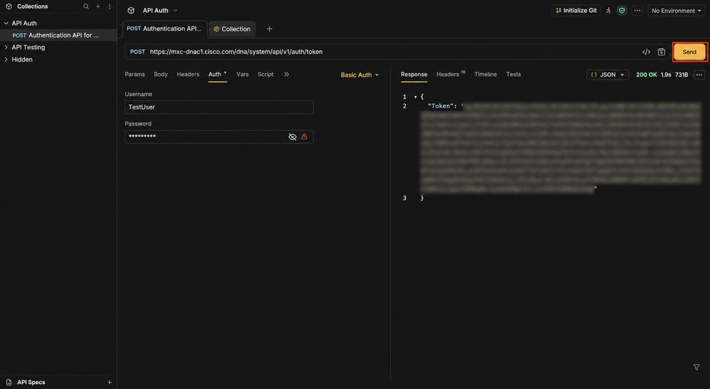 Running the Authentication API