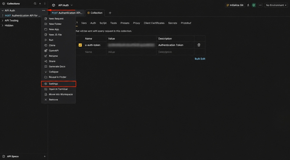 Collection Settings