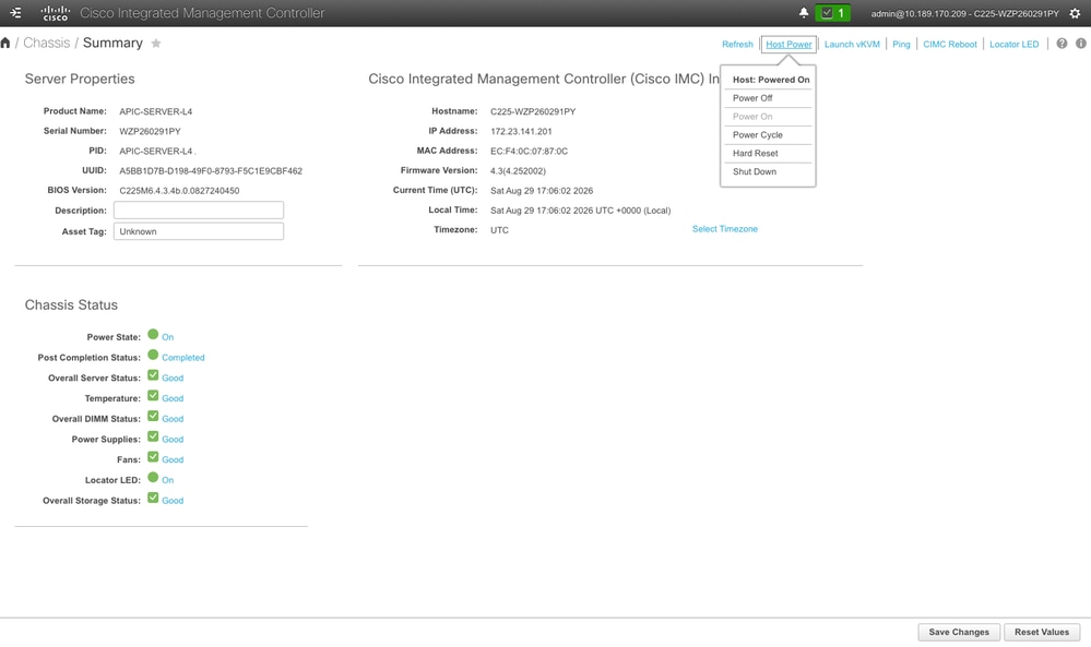 Click Host Power