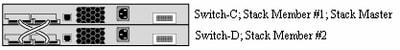 Second Switch Stack Consists of Switch-C and Switch-D