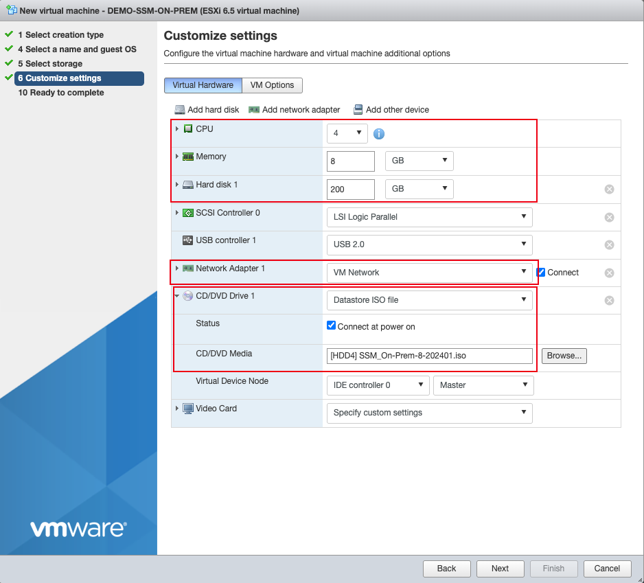 Customize Settings