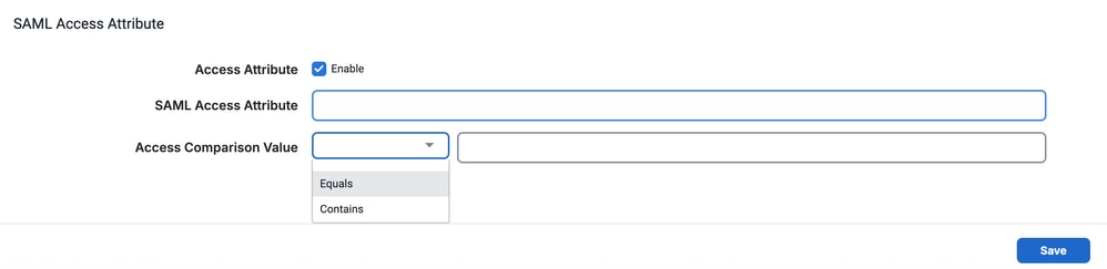 SAML Access Attribute