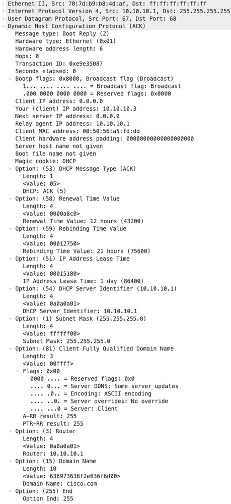 ack_leaf1_hostコマンドを発行します