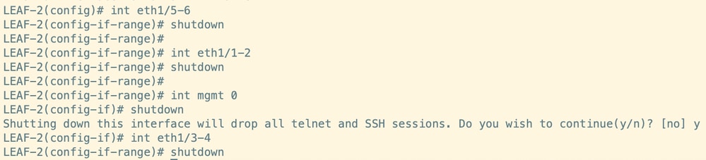 Command for isolation