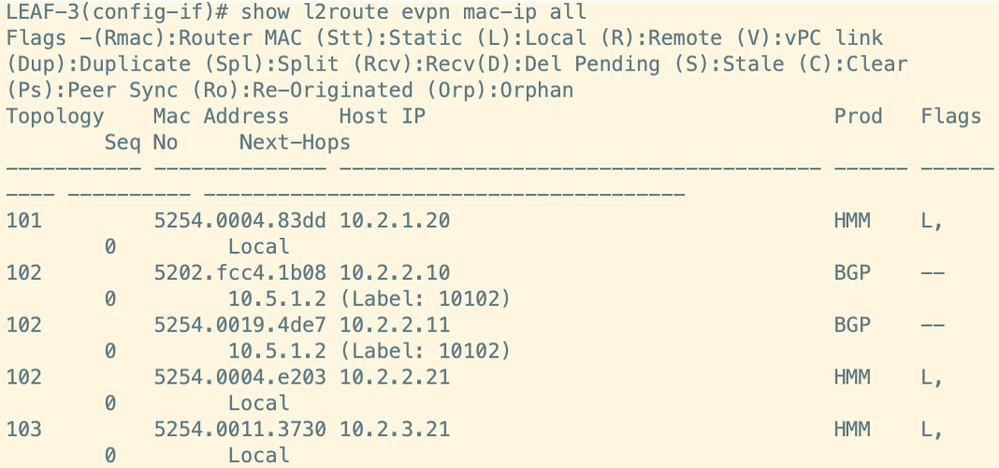Route Verification on Leaf 3