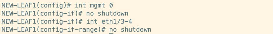 Commands to Bring up vPC Peer Link and Keepalive