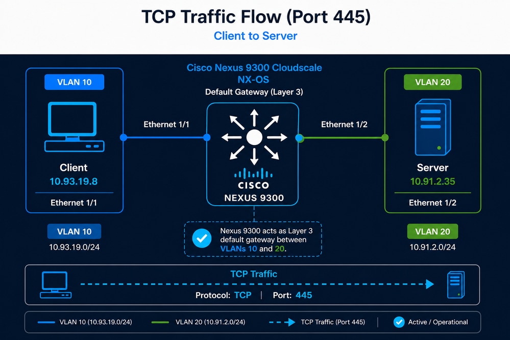 Traffic Flow With Low TCP Performance