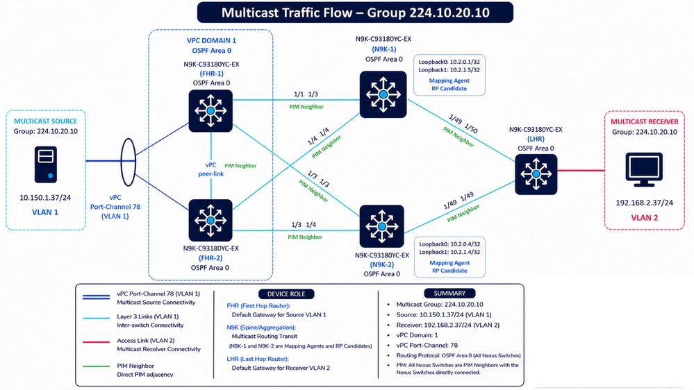 PIM Neighbors and OSPF Area 0