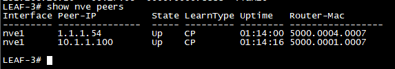 NVE Peers on Non vPC Switch