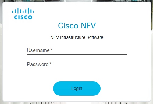 NFVIS Cisco NFV Login
