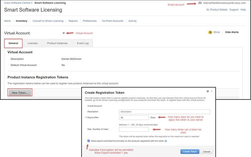 CSSM-token maken