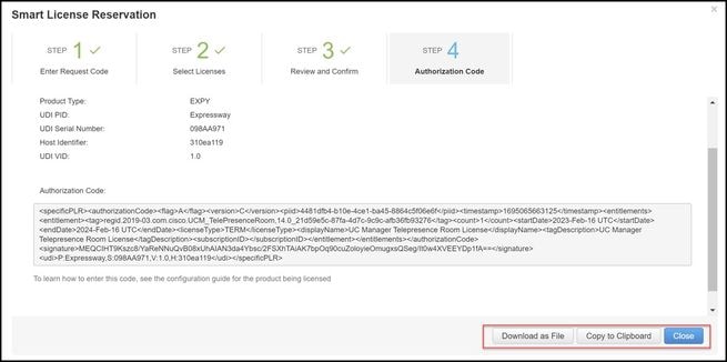 CSSM SLR-Auth-Code