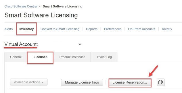 CSSM License Reservation