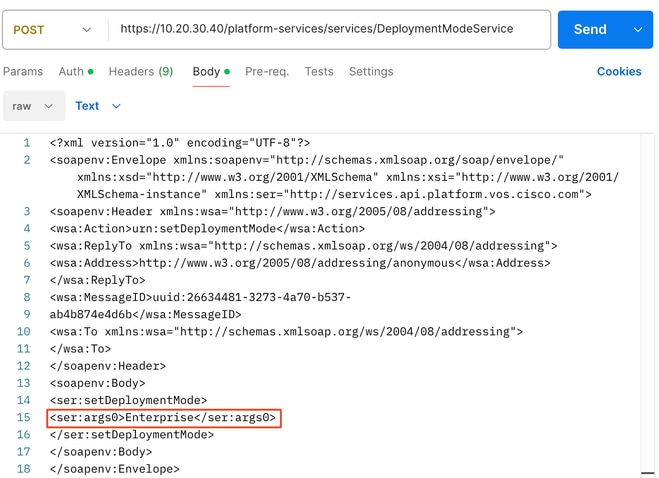 Postman's XML output
