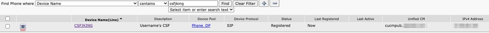 CSF registered during CTI failure