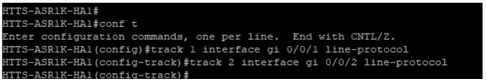 Interface status tracking commands on CUBE-1.