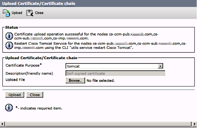 Upload CUCM Signed Certificate