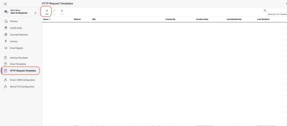 Create HTTP Request Template