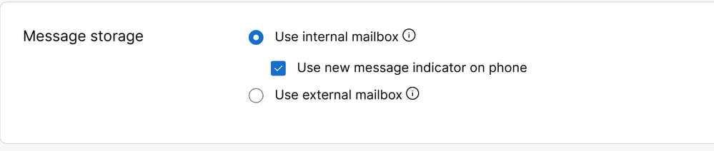 内部メールボックスの使用