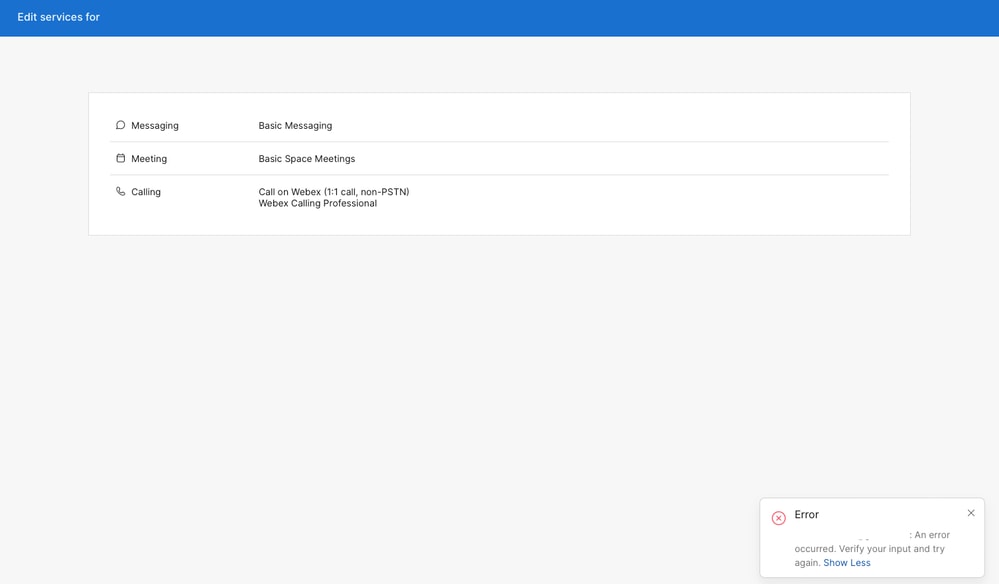License Assignment Error