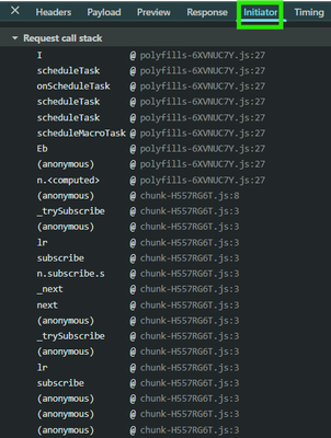Initiator Tab
