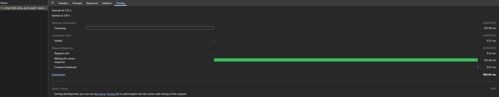 Review Timing Tab