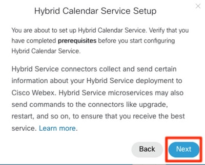 Hybrid Calendar Service Setup
