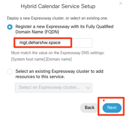 Deploy a new Expressway cluster