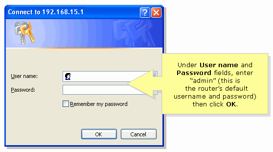 get admin password router